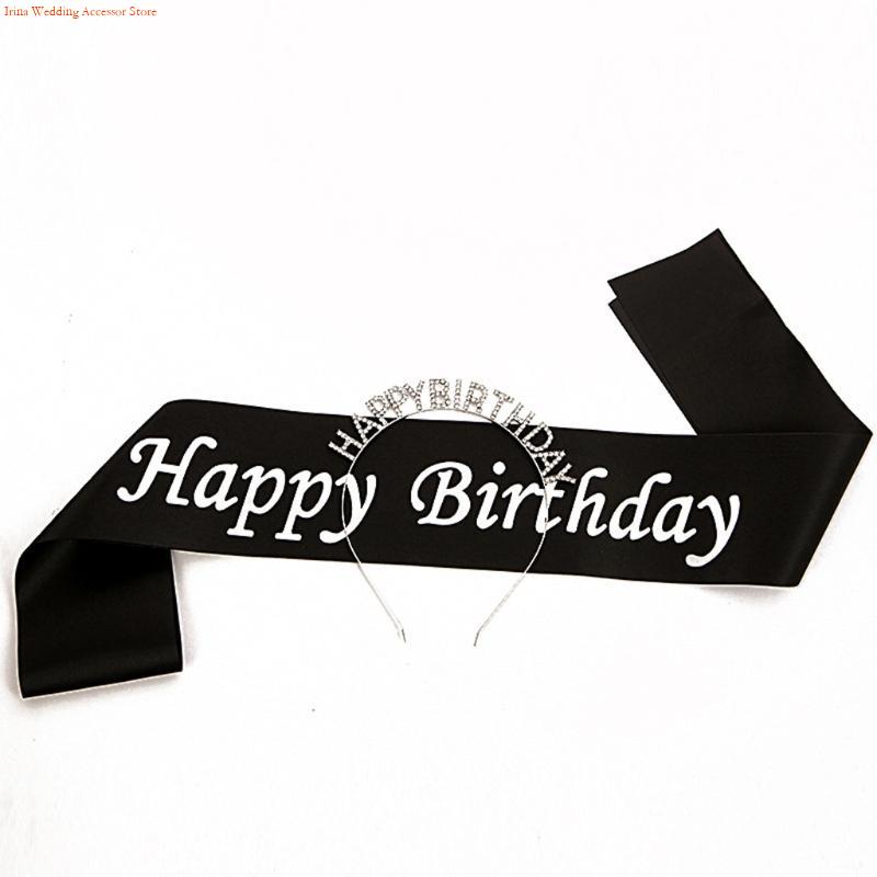 G92D 4 шт. украшения для дня р – обзор и цена Birthday Sash Glitter