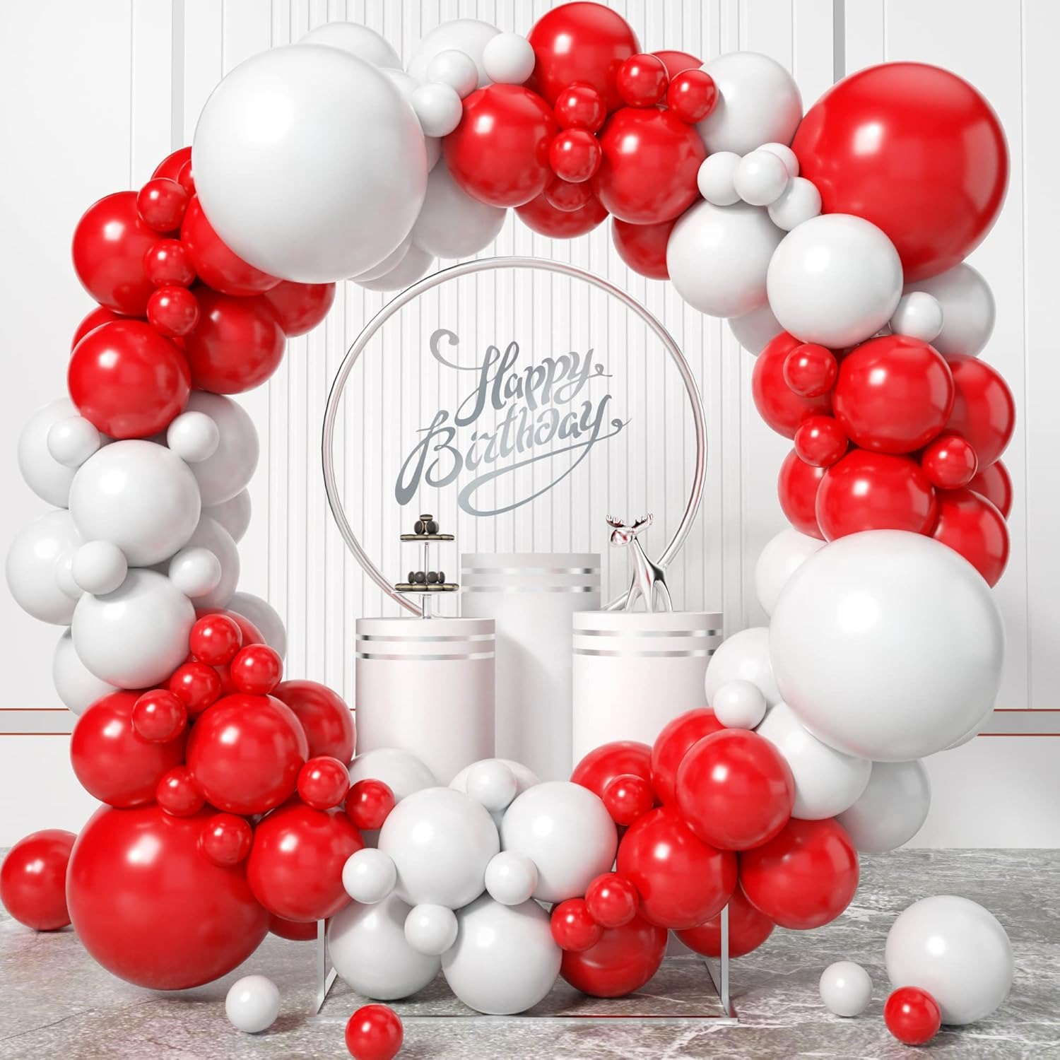 100 шт., красный и белый возду – обзор и цена Balloon Arch Kit